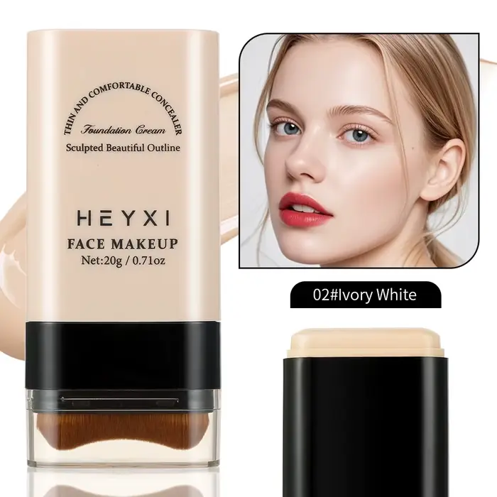 Stick de maquillage pour le visage, hydratant sans dessécher, maquillage longue tenue, fin et confor