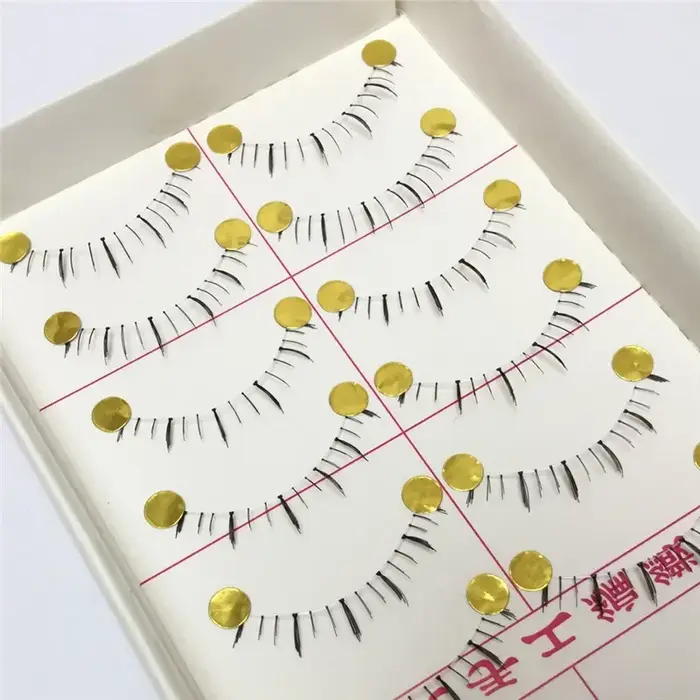 10 paires de cils inférieurs Pack différents Styles sous les cils cils inférieurs doux à la main bande transparente cils inférieurs
