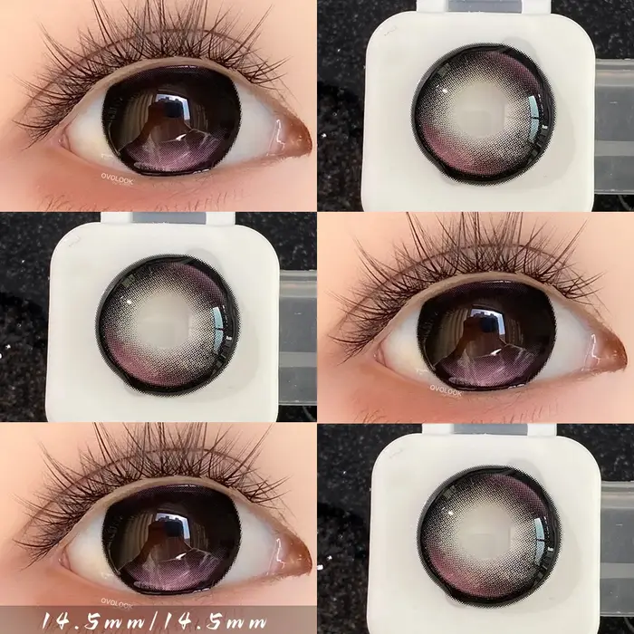 2pcs lentilles de Contact arc-en-ciel colorées pour les yeux Belleza couleur élèves