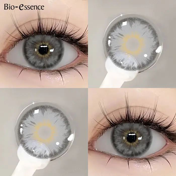 Bio-essence 1 paire de lentilles de Contact de couleur pour les yeux