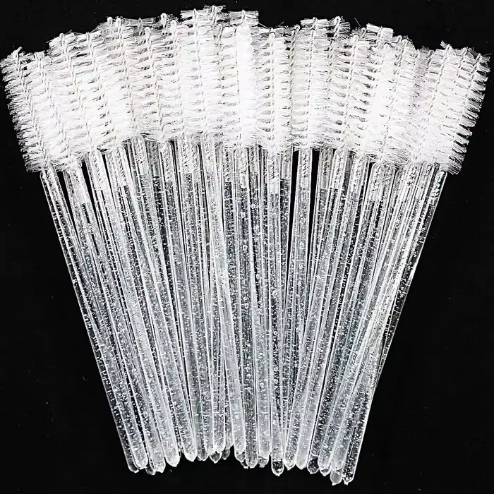 Brosse à cils jetable en cristal, peigne, Extension de cils, baguettes de Mascara, maquillage profes