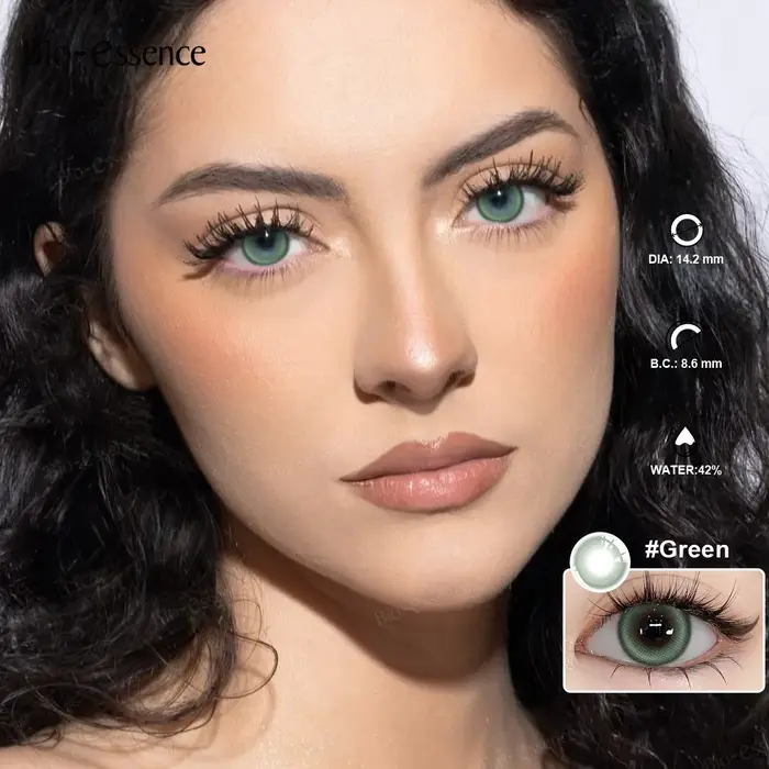 Bio-essence 1 paire de lentilles de Contact colorées pour les yeux fille russe