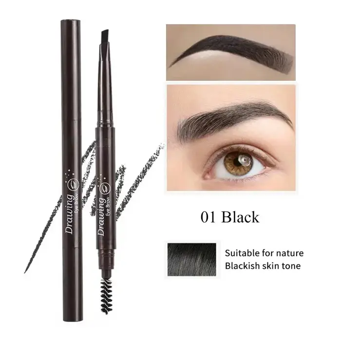 Crayon à sourcils imperméable à Double tête extrêmement fin