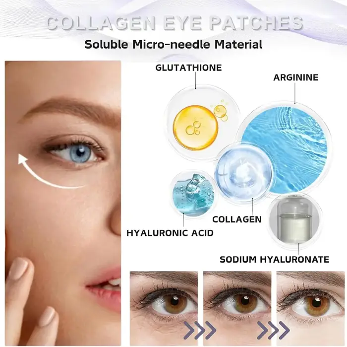 Patchs de peptides à micro-aiguilles éclaircissants anti-rides