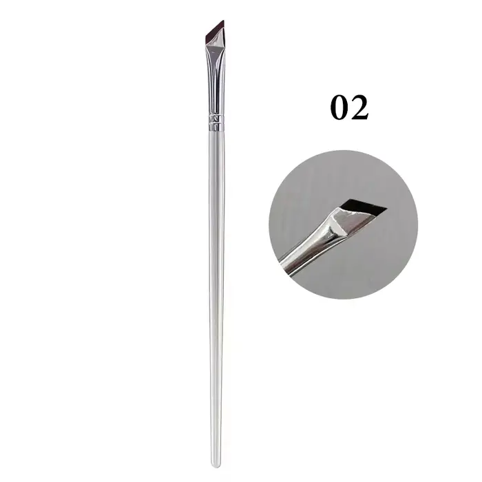 1/2/3 Pinceaux professionnels ultra-fins angulaires pour eye-liner, pinceaux plats à angle fin pour 