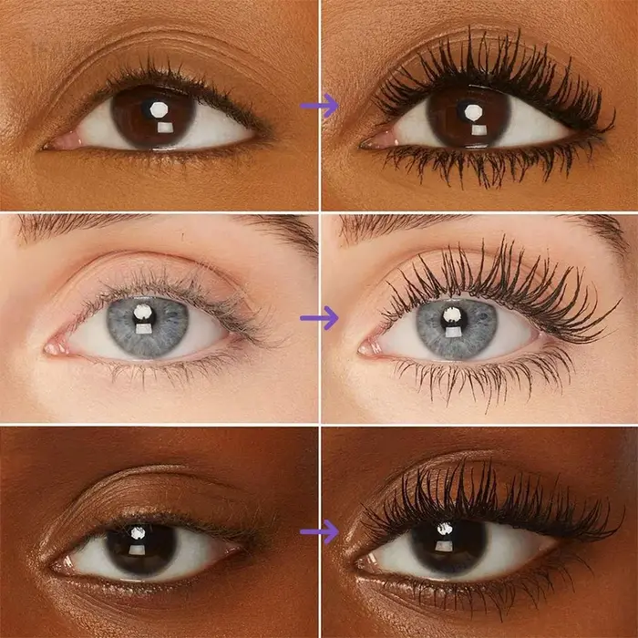 Mascara pour cils marron vin rouge 5D