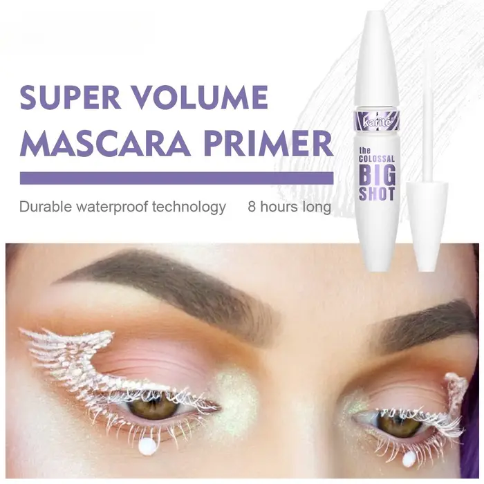 2 pièces de mascara blanc long et recourbant