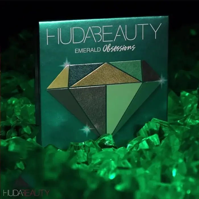 Huda Beauty 9 couleurs Palette diamant améthyste rubis rouge or ombre à paupières