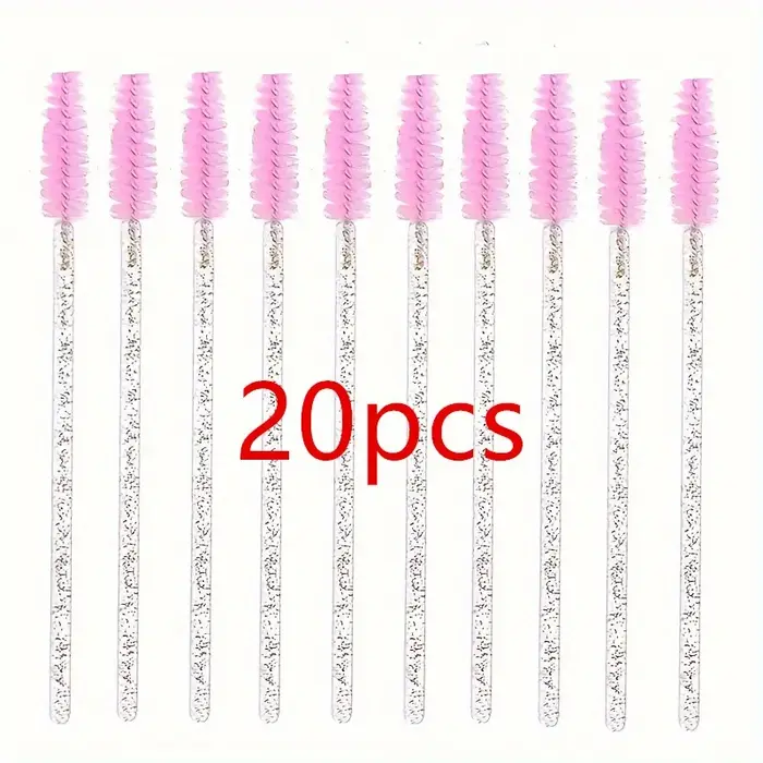 Ensemble de 20 pinceaux pour cils et sourcils – Non résistant à l'eau