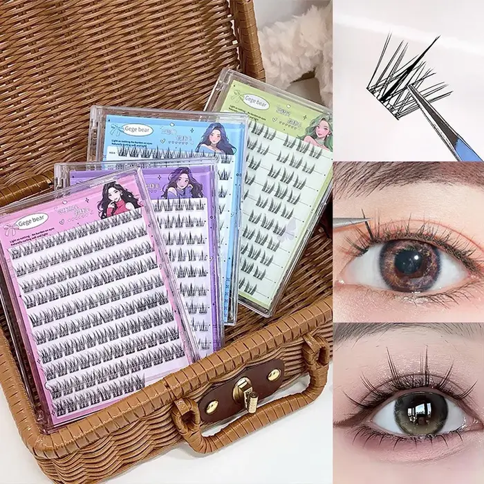 Gege Bear Faux cils sans colle – Application facile en 3 étapes
