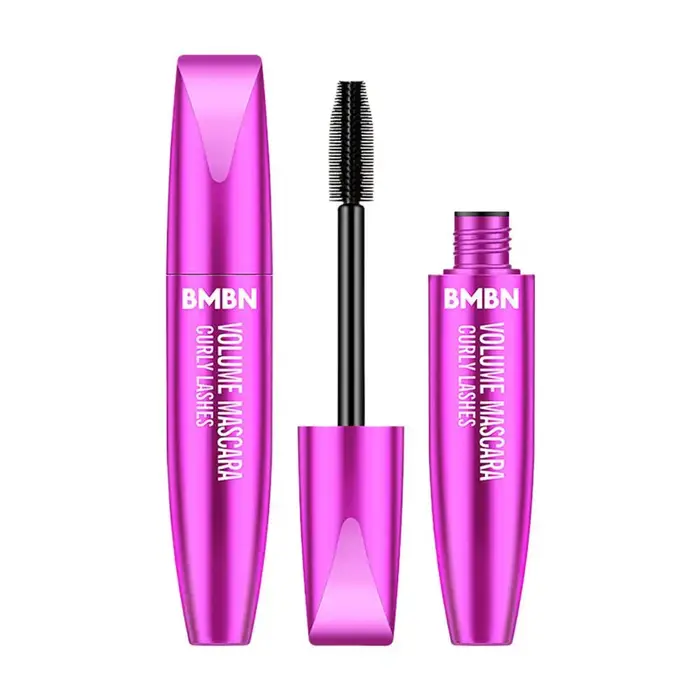 Mascara volumateur bouclant, mascara waterproof longue tenue effet 3D, mascara à brosse en silicone 