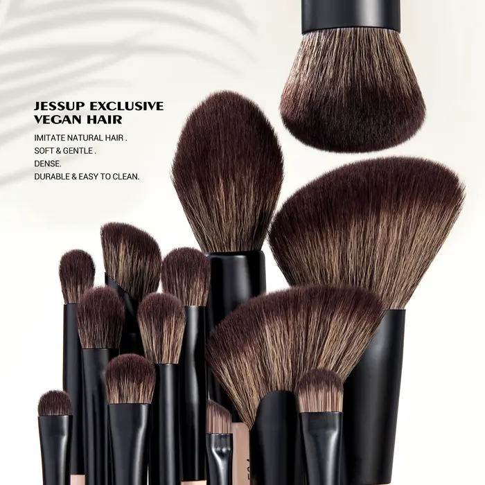 Jessup-Ensemble de pinceaux de maquillage double face, 3/5/7pcs, pour fond de teint, fard à barrage,