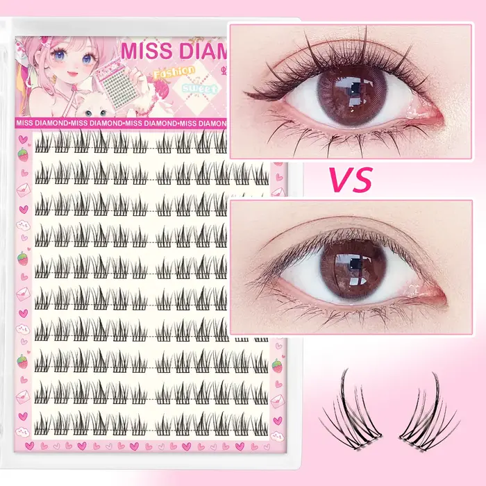 Faux cils sans colle – Application facile en 3 étapes