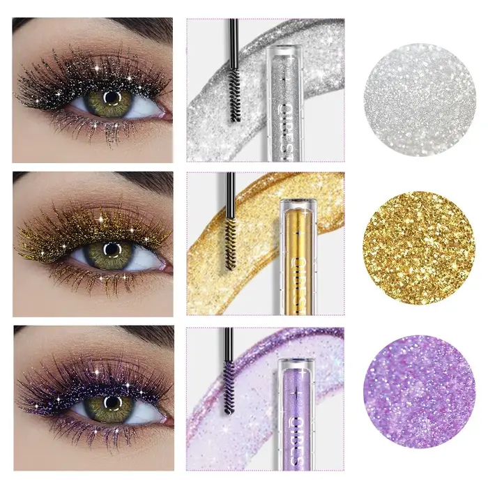 Mascara scintillant or diamant Halloween