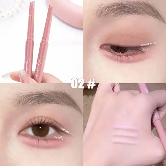 Aegyo Sal crayon éclaircissant imperméable naturel double couleur couché ver à soie sous les yeux surligneur ombre