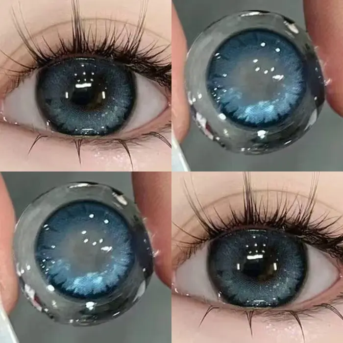KSSEYE 2 pièces nouvelles lentilles de Contact de couleur bleue gris changer