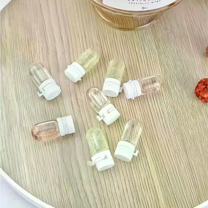 10 flacons transparents de 2 ml, prêts pour le voyage, étanches, pour démaquillant, pratiques pour la beauté en déplacement