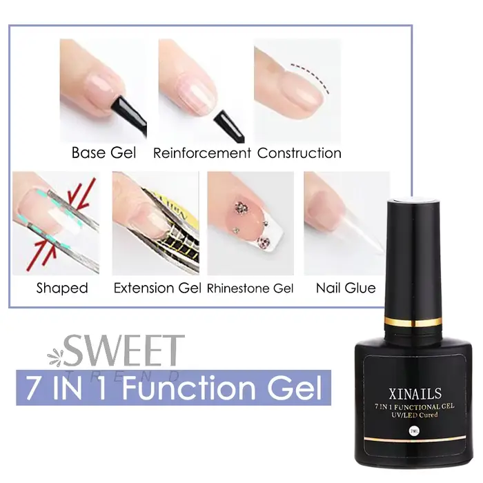Fonction de renfort des ongles 7 en 1