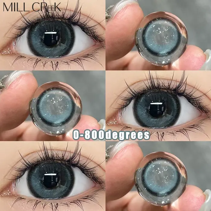 Mill Creek 14.5mm lentilles lentilles colorées lentilles de couleur violette 15mm grand diamètre len