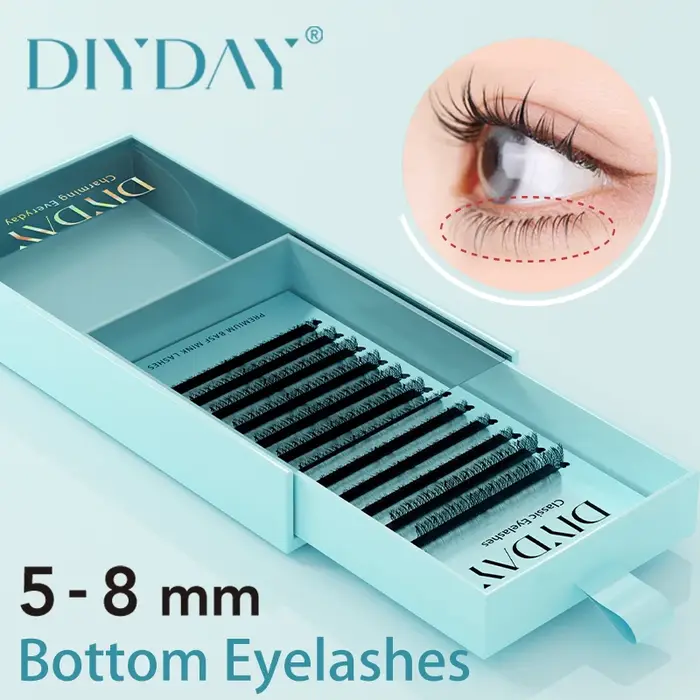 DIYDAY Extension de cils inférieurs B/C 5mm 6mm 7mm BASF Pbt fournitures