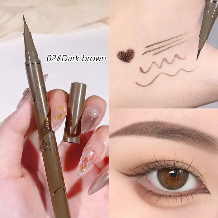 L'eyeliner mince de 0,05 mm est un eye-liner lisse et durable, mince, à séchage rapide et longue dur
