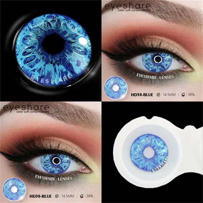 EYESHARE 1 paire de lentilles de Contact de couleur Cosplay pour les yeux