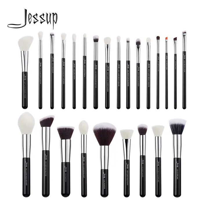 Jessup pinceaux de maquillage ensemble fond de teint poudre professionnel maquillage brosse Contour 