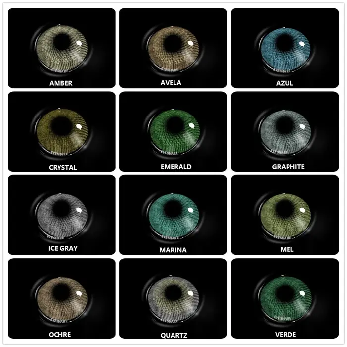 AMARA lentilles de couleur naturelle yeux 2 pièces