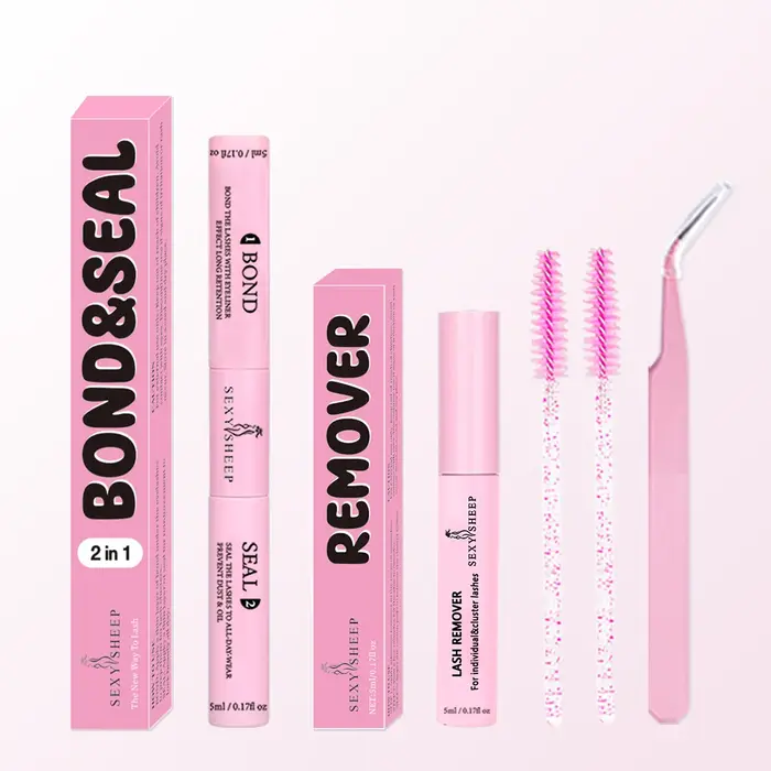 Colle à grappes de cils, liaison et joint de cils 10 ml colle à cils 2 en 1 pour grappes, adhésif po