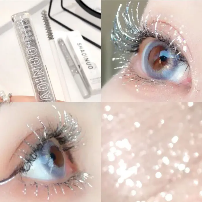 Mascara diamant scintillant, paillettes de galaxie brillantes, cils scintillants, séchage rapide, du
