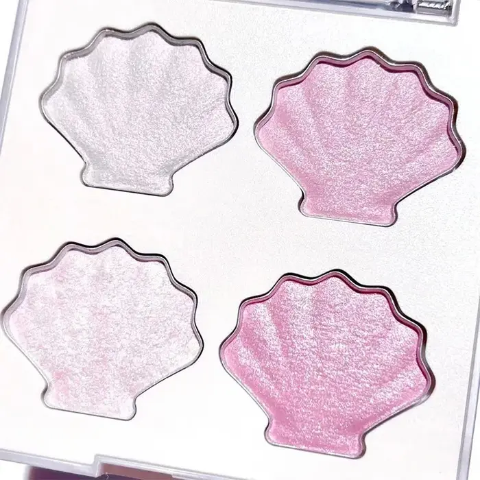 Nouvelle coquille fée nacré fard à paupières Palette Aurora pêche miroitant paillettes scintillantes ombre
