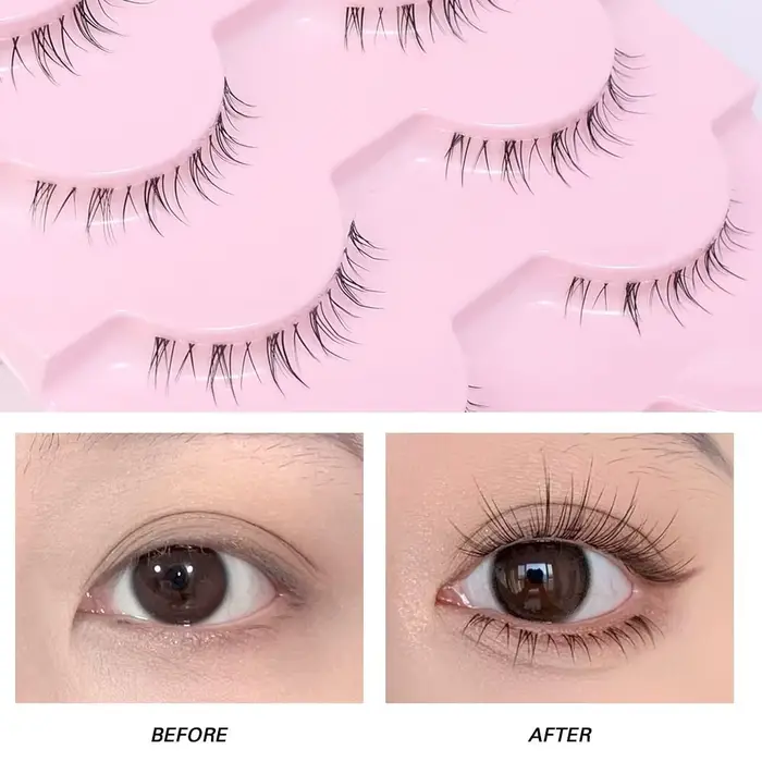 5 paires de cils inférieurs sous