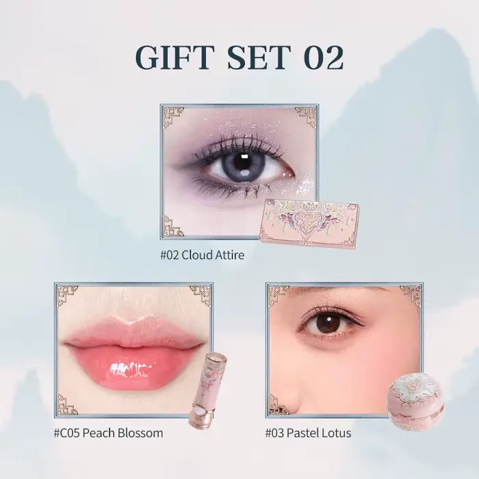 Ensemble de maquillage Flower Knows Butterfly Cloud Collar Collection Coffret cadeau de maquillage c