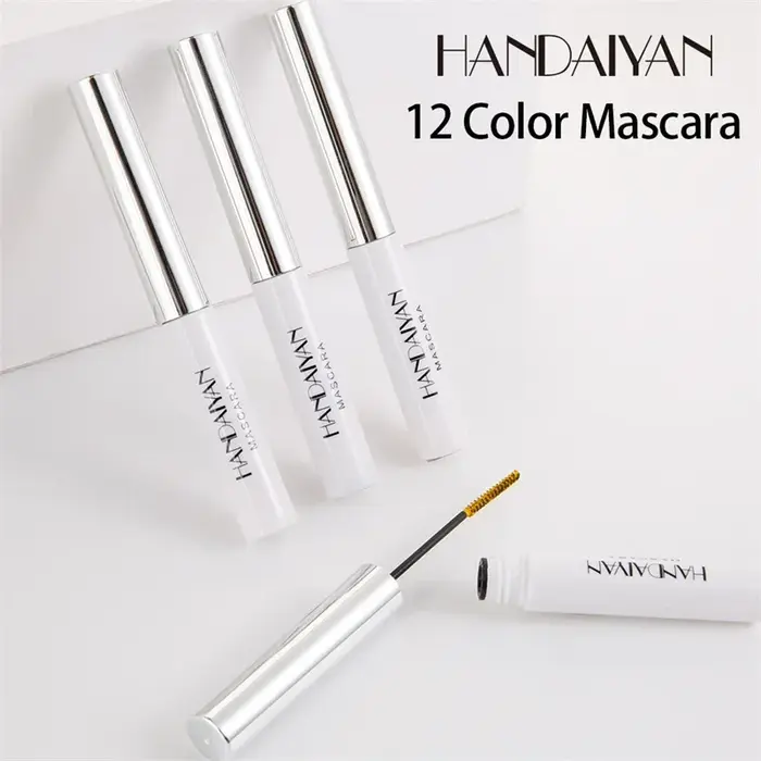 Mascara coloré 4D soie imperméable à l'eau séchage rapide Extension de cils Curl maquillage