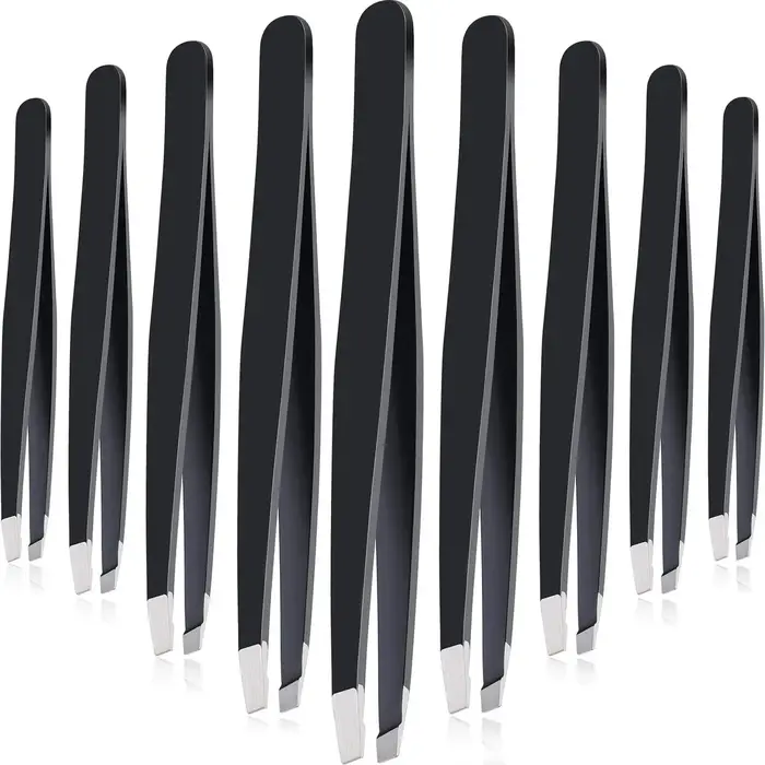 Pincettes à sourcils de précision noires