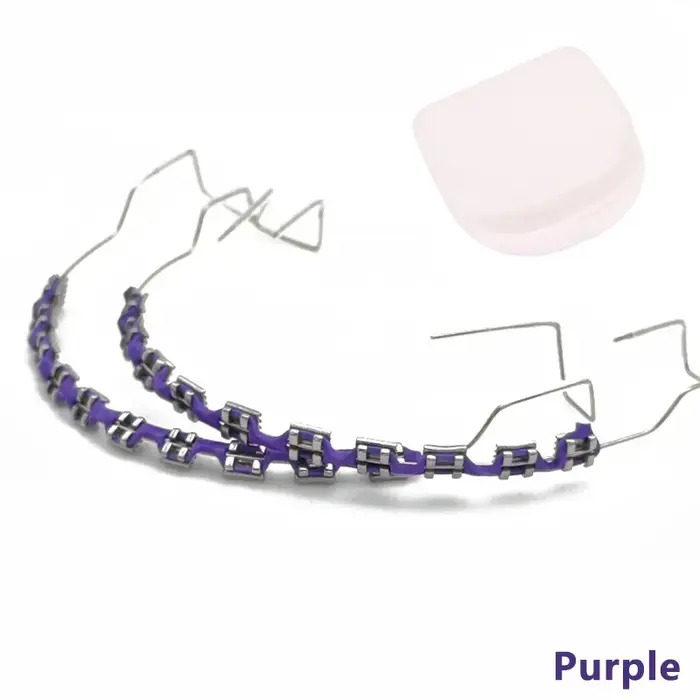 Faux bretelles support coloré fils métalliques temporaires accessoires de mode orthodontiques pour Cosplay Costume fête adultes adolescents dentaires