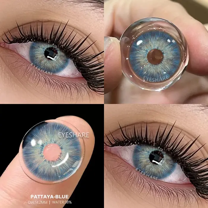 AMARA Lentilles de contact de couleur marron Look naturel