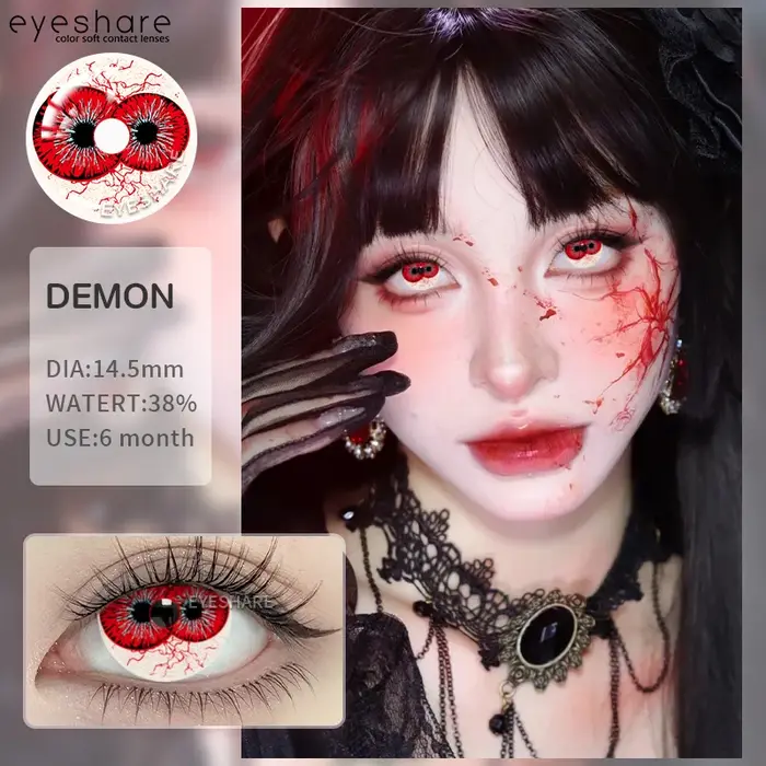 EYESHARE Couleur Cosplay Lentilles de Contact pour Yeux 1 Paire