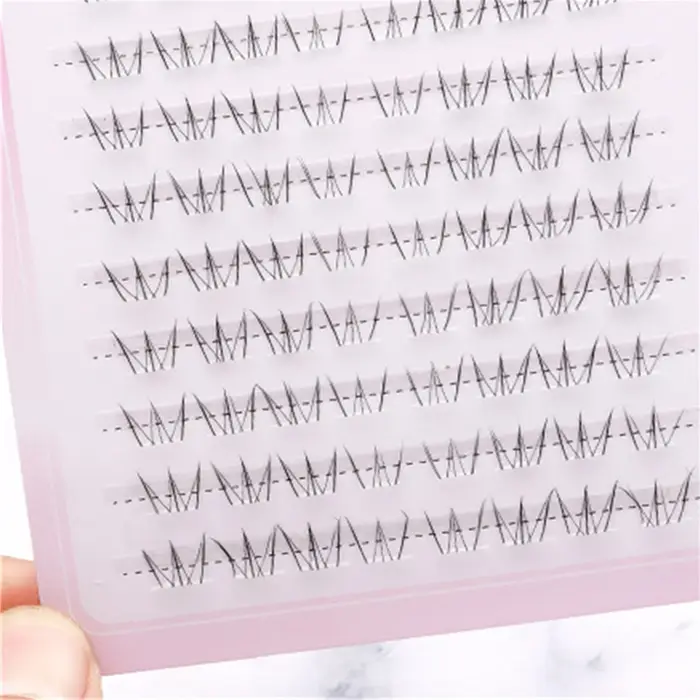 Extension de cils inférieurs yeux de chat à 10 rangées