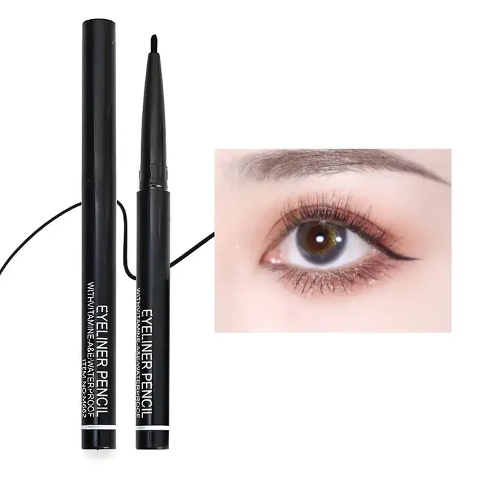 Crayon Eyeliner Coloré Waterproof, Pigment Coloré, Longue Durée, Noir et Blanc, Stylo Gel Eye Liner, Maquillage des Yeux, Cosmétiques