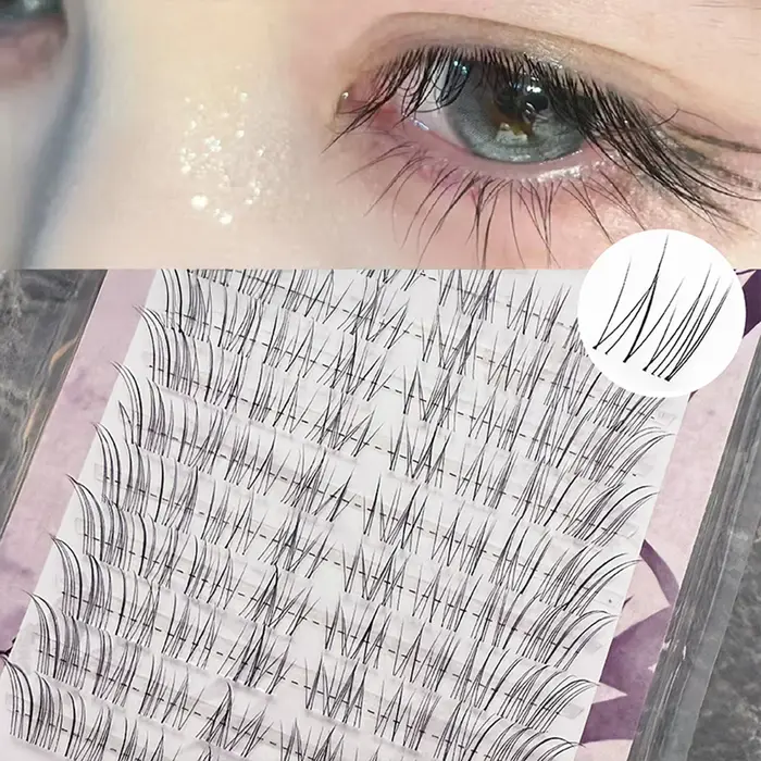 Extensions de faux cils œil de chat moelleux