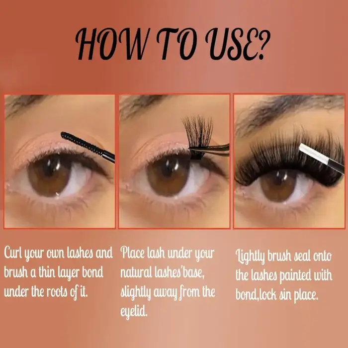 Faux cils 100D, style volume 3D