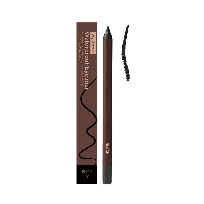 Crayon Eyeliner Gel Zephoco Imperméable, Maquillage des Yeux Lisse, Longue Durée, Résistant à la Sue