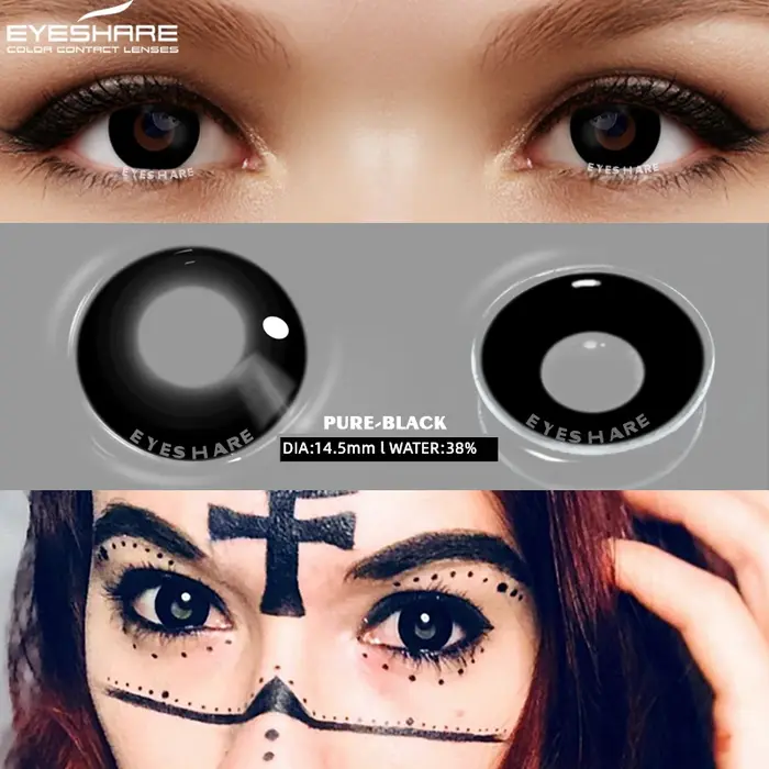 EYESHARE Halloween nouvelles lentilles de contact de couleur bleu Cosplay Anime