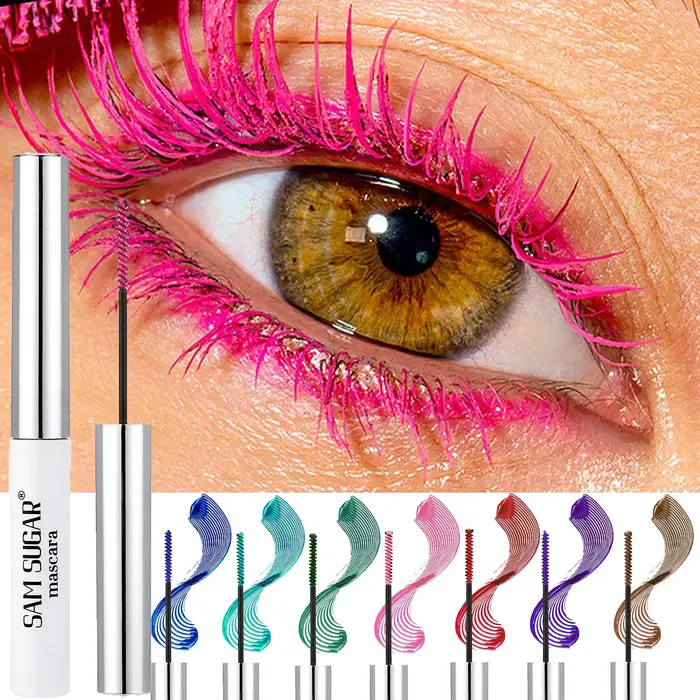 Mascara mince coloré imperméable à l'eau séchage rapide cils recourbés