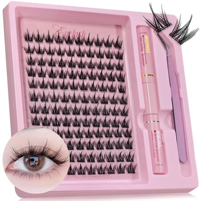 Kit de cils DIY, dont la colle et les pincettes
