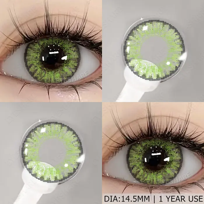 EYESHARE 1 paire de lentilles de contact de couleur marron naturel pour les yeux