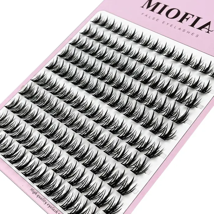 10 rangées de cils anime, cils de cosplay, cils naturels effilés, cils en vison naturel, bouquets de