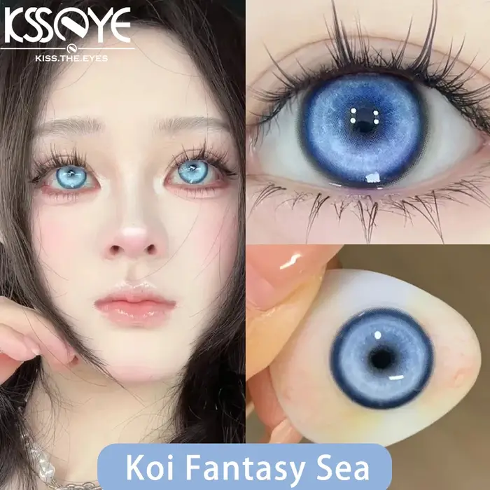 KSSEYE 1 paire de lentilles de Contact de couleur de Style Kio avec dioptrie yeux de myopie Halloween Cosplay