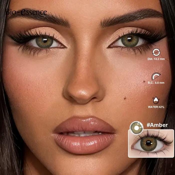 Lentilles de contact colorées Bio-essence Grey Eyes